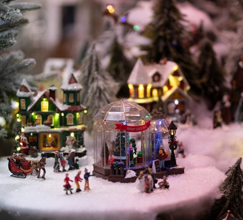 figurine de village de Noël